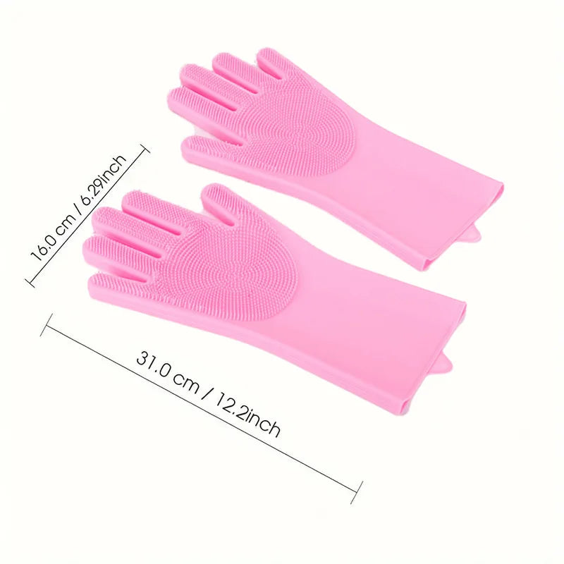 Silicone Scrubber Mitt for Dogs & Cats, Massage Waterproof, Bite-Resistant