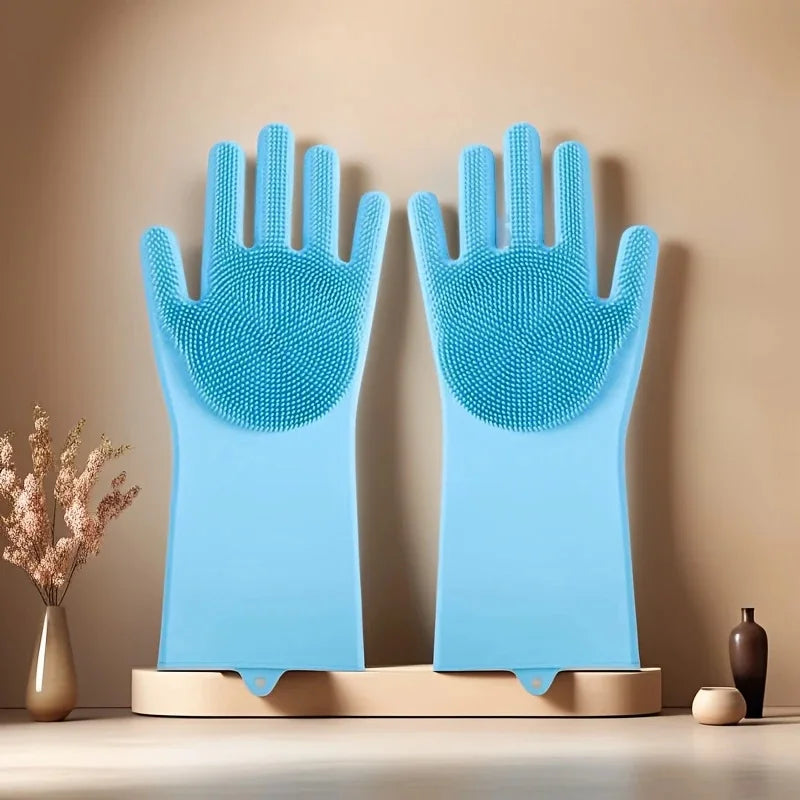 Silicone Scrubber Mitt for Dogs & Cats, Massage Waterproof, Bite-Resistant