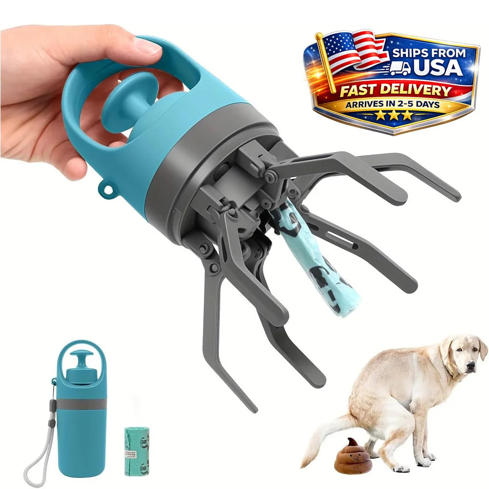 Portable Dog Pooper Scooper No Touch Claw Pickup Tool