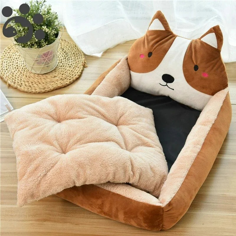 Funny Pet Dog Bed Mats Animal Cartoon Shaped for Large Dogs Cat