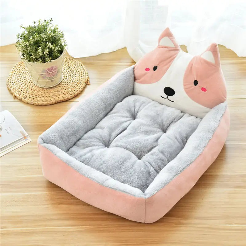 Funny Pet Dog Bed Mats Animal Cartoon Shaped for Large Dogs Cat