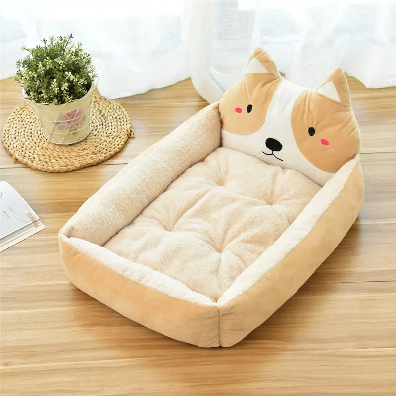 Funny Pet Dog Bed Mats Animal Cartoon Shaped for Large Dogs Cat