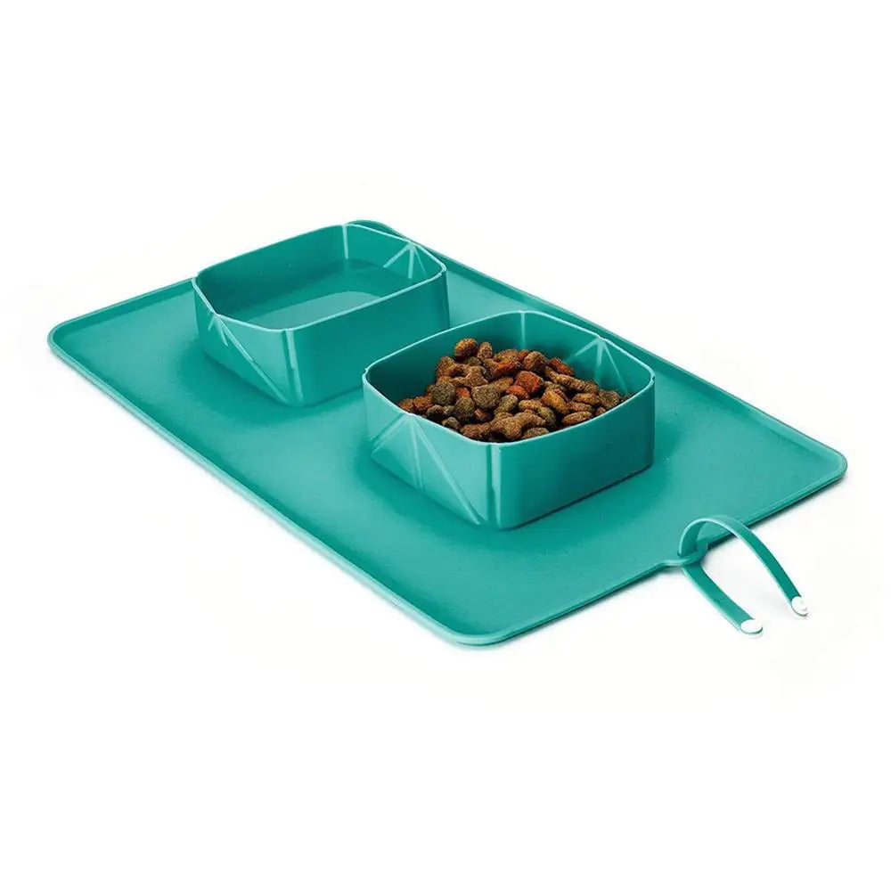 Portable Pet Bowl Foldable Silicone Dog Bowls Puppy For Food Water