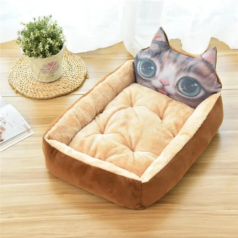 Funny Pet Dog Bed Mats Animal Cartoon Shaped for Large Dogs Cat