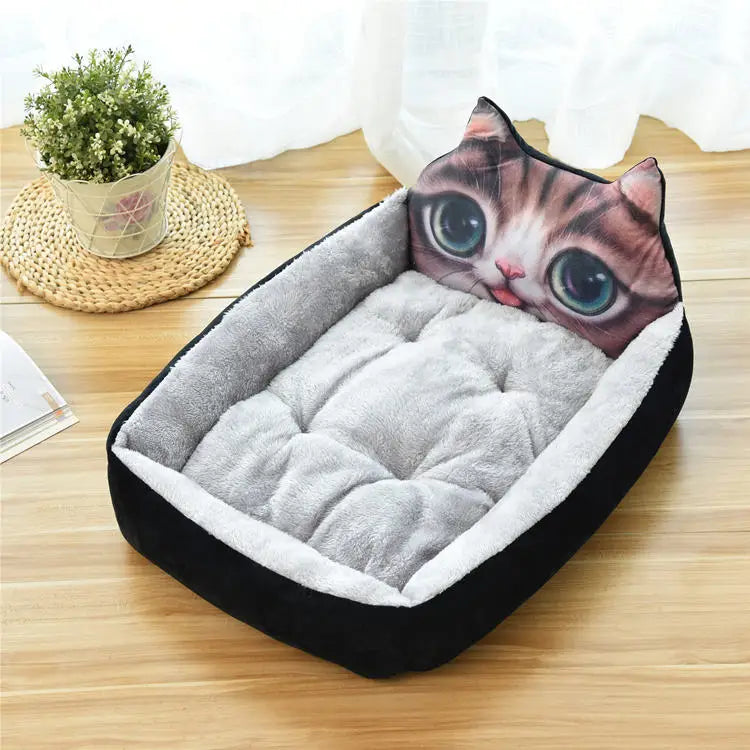 Funny Pet Dog Bed Mats Animal Cartoon Shaped for Large Dogs Cat