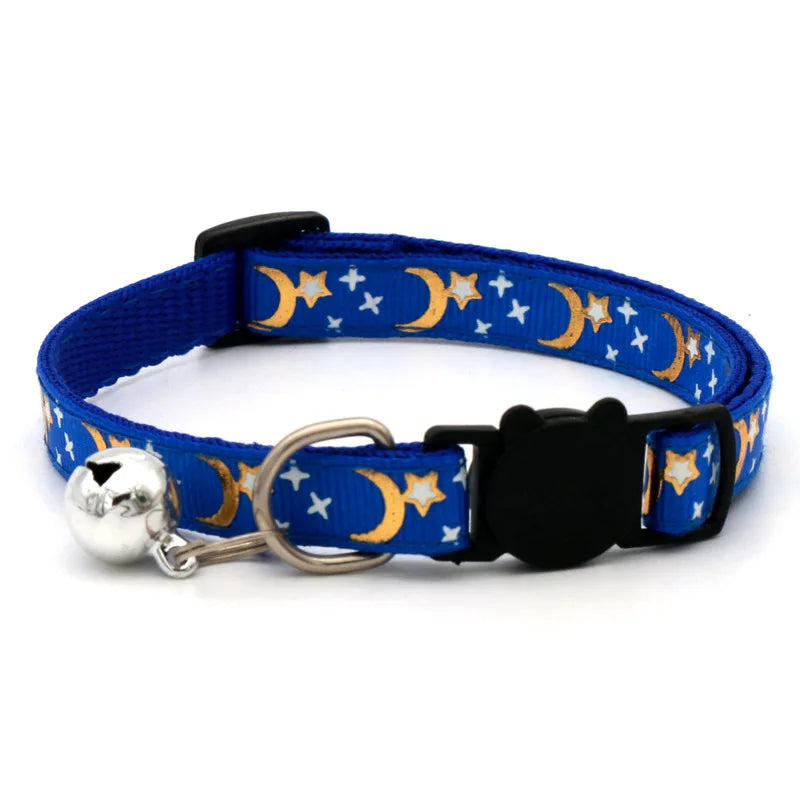 Dog Puppy Cat Kitten Collar Adjustable Safety Bell Ring Necklace