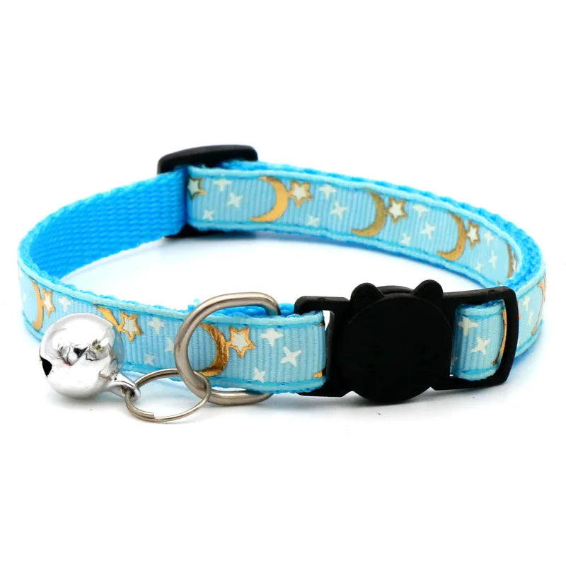 Dog Puppy Cat Kitten Collar Adjustable Safety Bell Ring Necklace