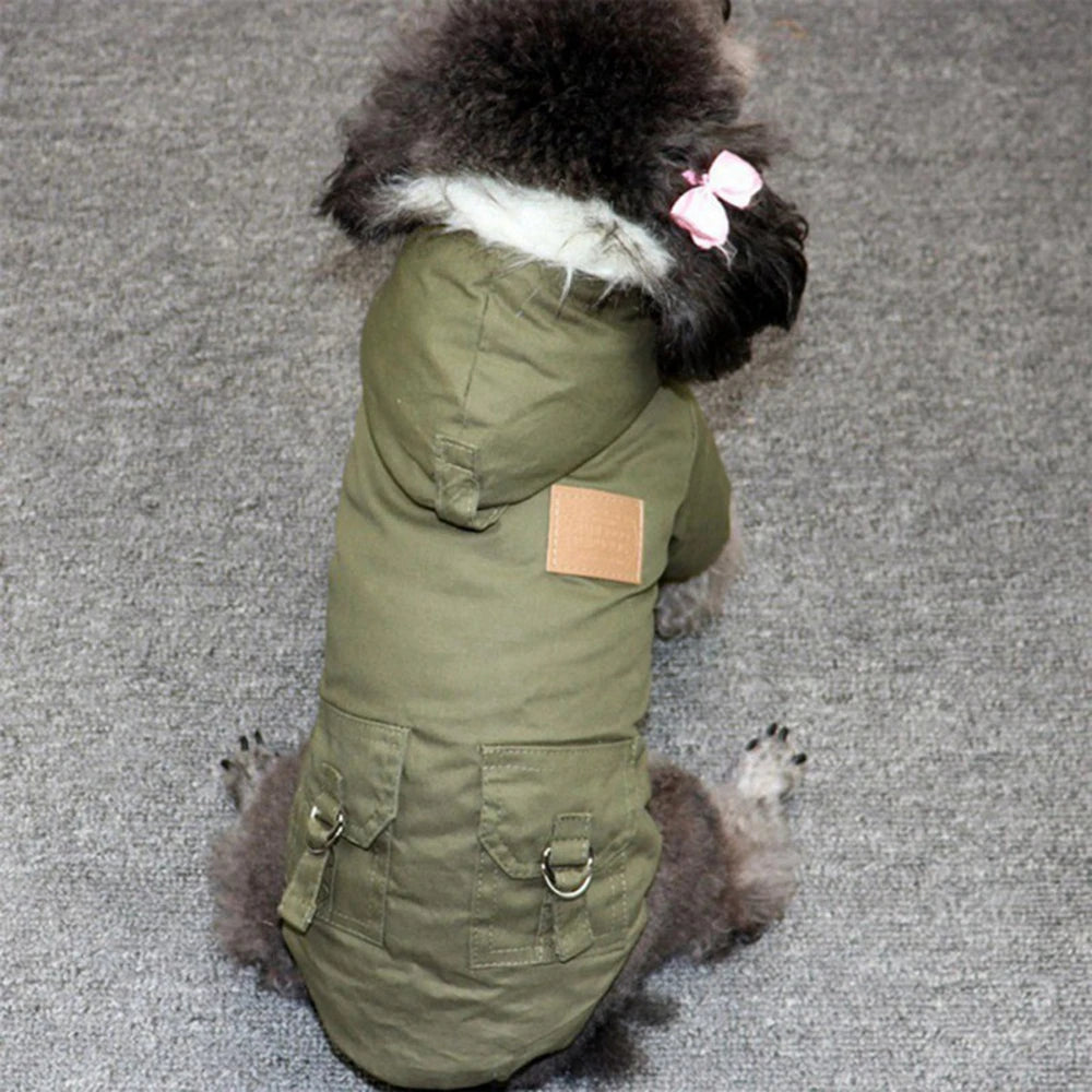Thicken Hoodie Dog Coat for Small Medium Dogs
