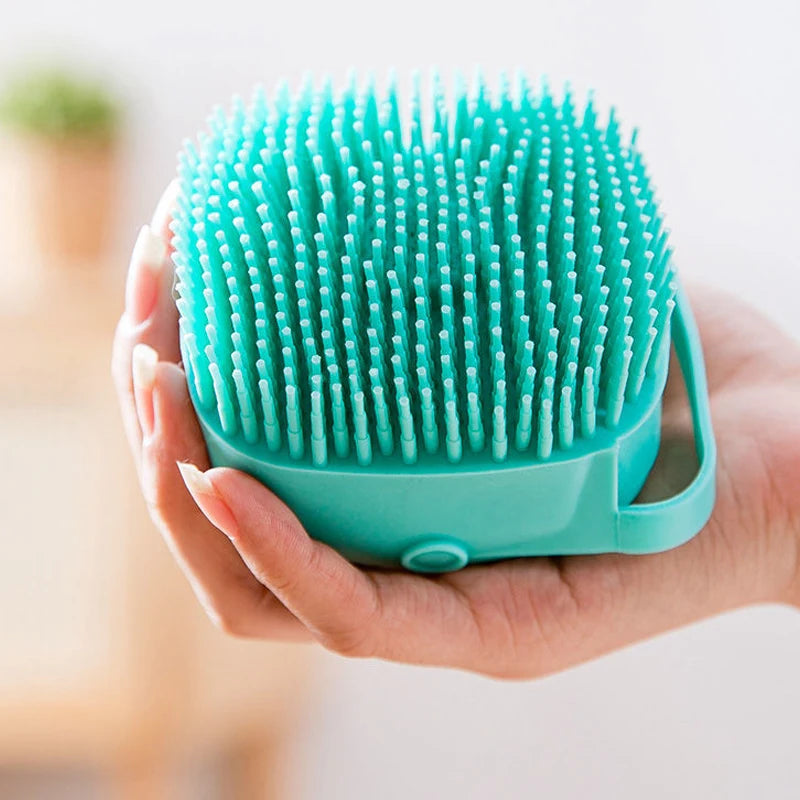 Pet Bathing Brush Soft Silicone Massager Shower Gel Bathing Brush Cleaner