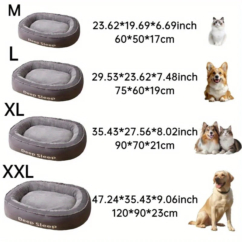 Pet Bed Comfortable Donut Round Soft Washable Dog Cat Cushion