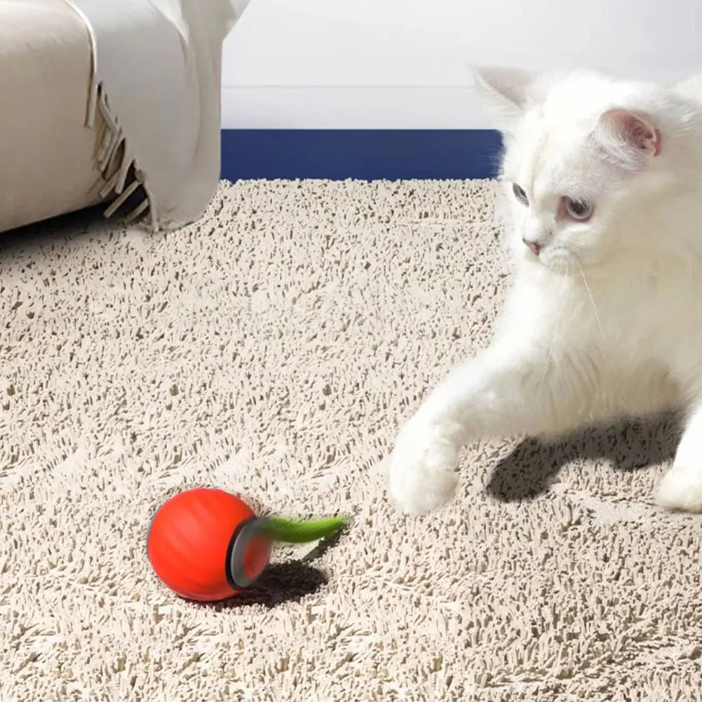 Automatic Moving Cat Toy Ball Smart Cat Toys Two Speed Adjustment