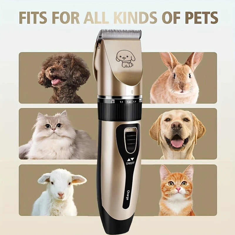 Pet Hair Trimmer Kit Electric , Ideal for Dogs and Cats.