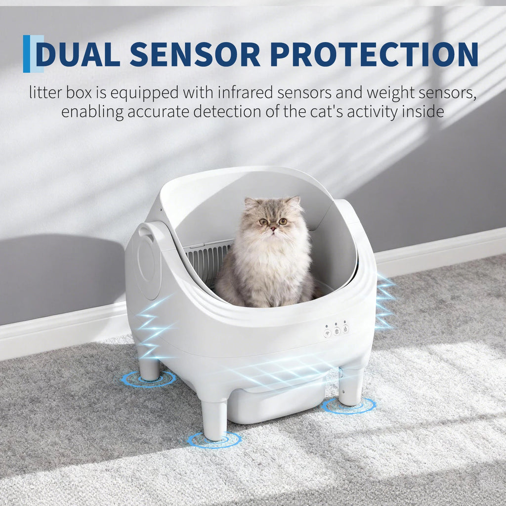 Self Cleaning Automatic Cat Litter Box, APP Control odor-free