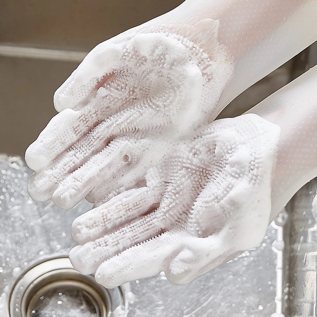 Pet Grooming Gloves Dog Cat Bathing Shampoo Glove Sponge