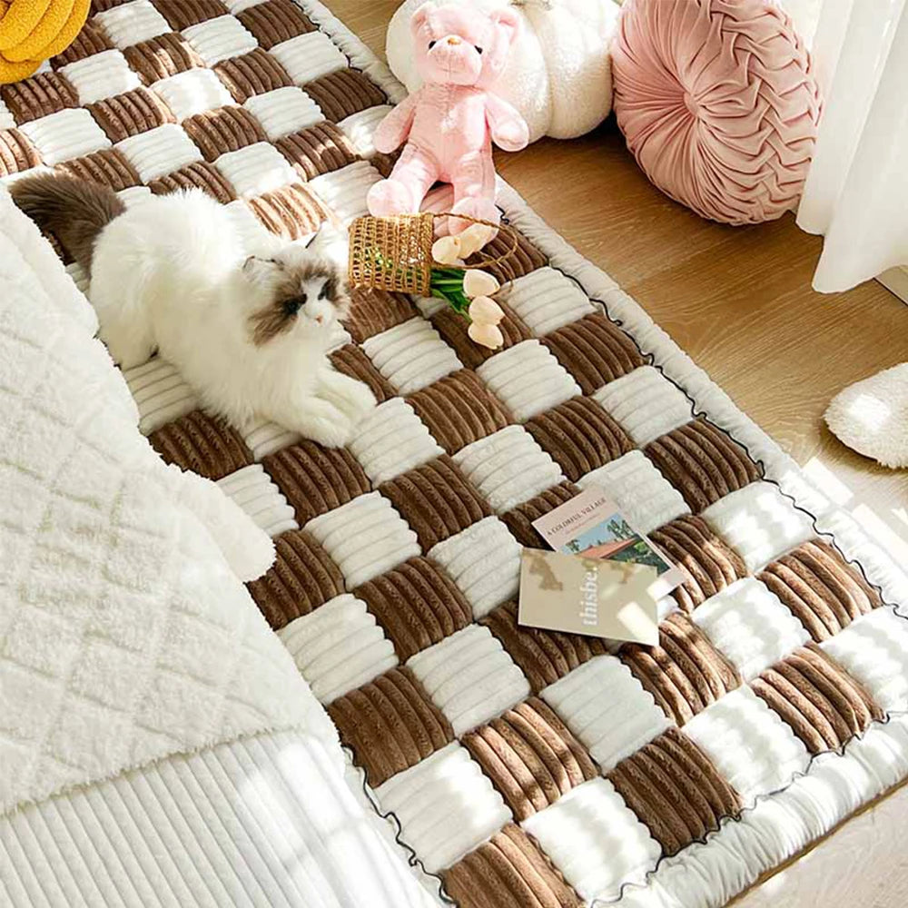 Warm Scratchable Blanket, Anti-slip Washable Cushion