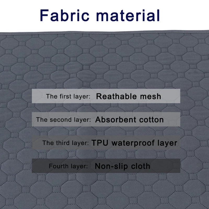 Reusable Dog Pee Pad Blanket Absorbent Diaper Washable Puppy Training Pad