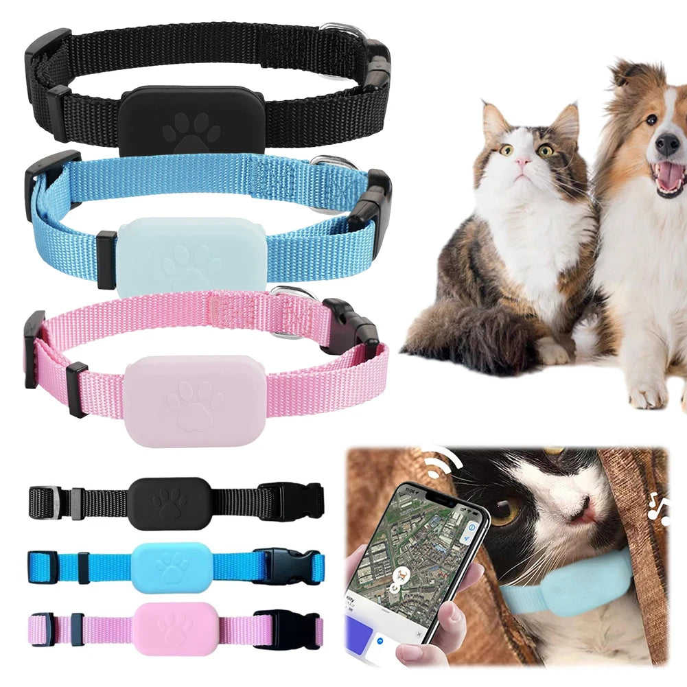 Pet GPS Tracker with Adjustable Collar Locator for Dogs and Cats