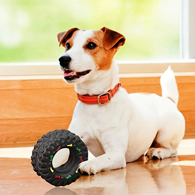 Puppy Teeth Training Toy Wheel Interactive Sound Toy Chew-Resistant