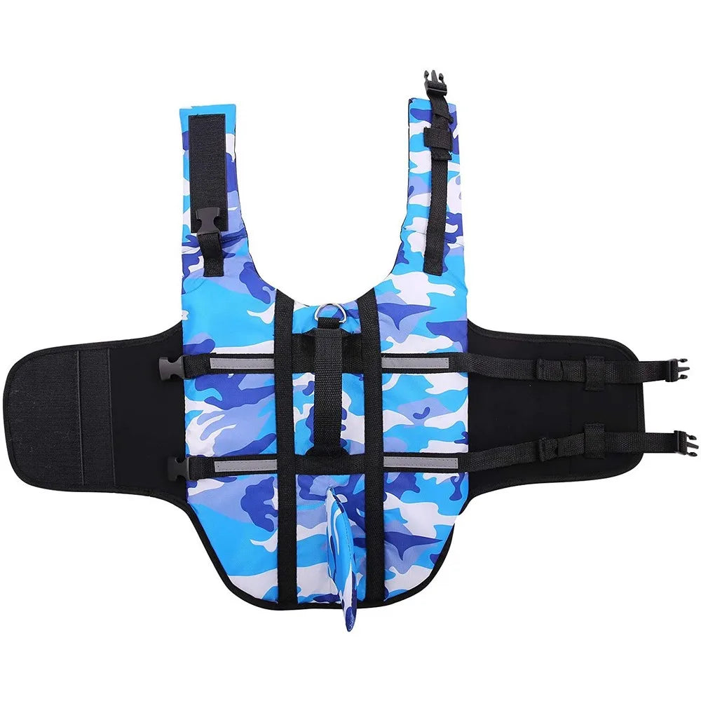 Pet Dog Life Jacket Vest Clothes Life Vest Collar Harness