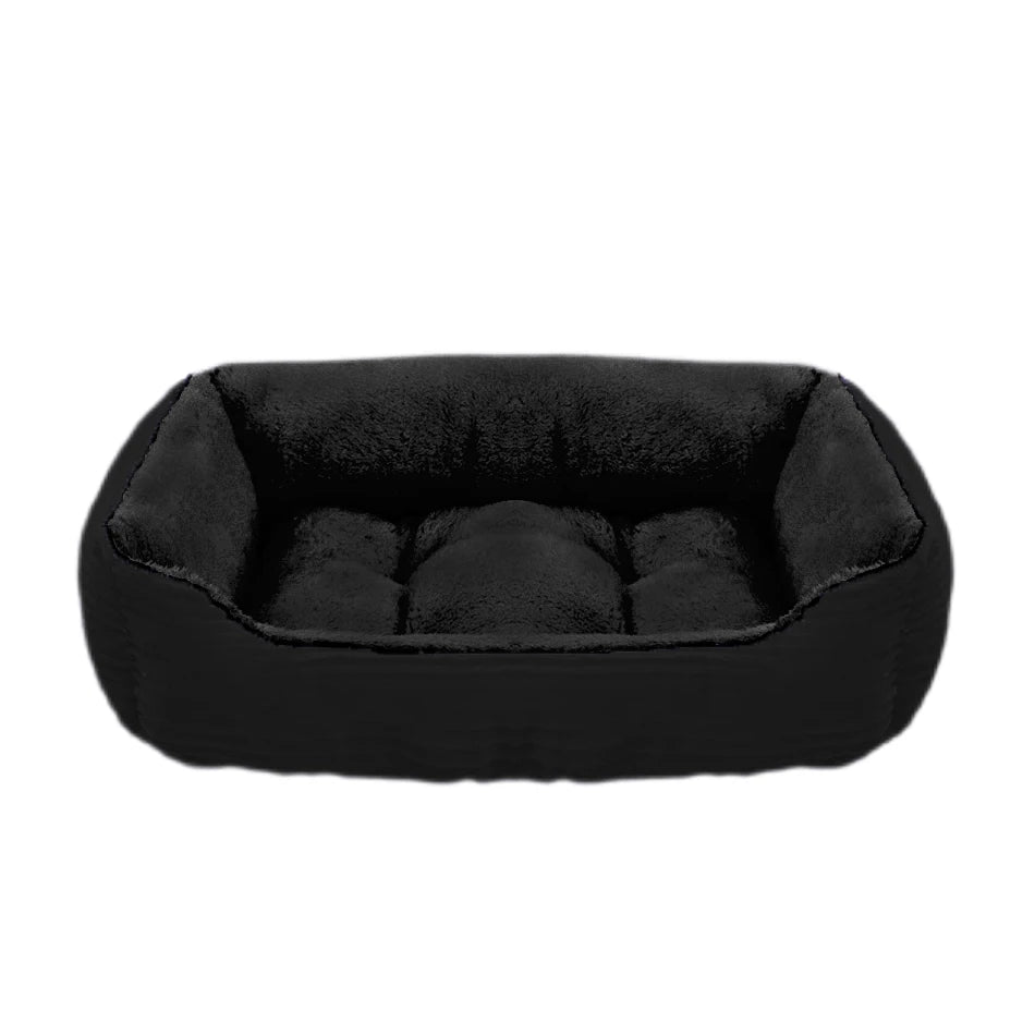 Pet Cat Dog Bed Cozy Square Plush Kennel Puppy Sofa Bed Small Large Dog Sleep Pad Portable Pet Bed Nest Pet Supplies Accessories