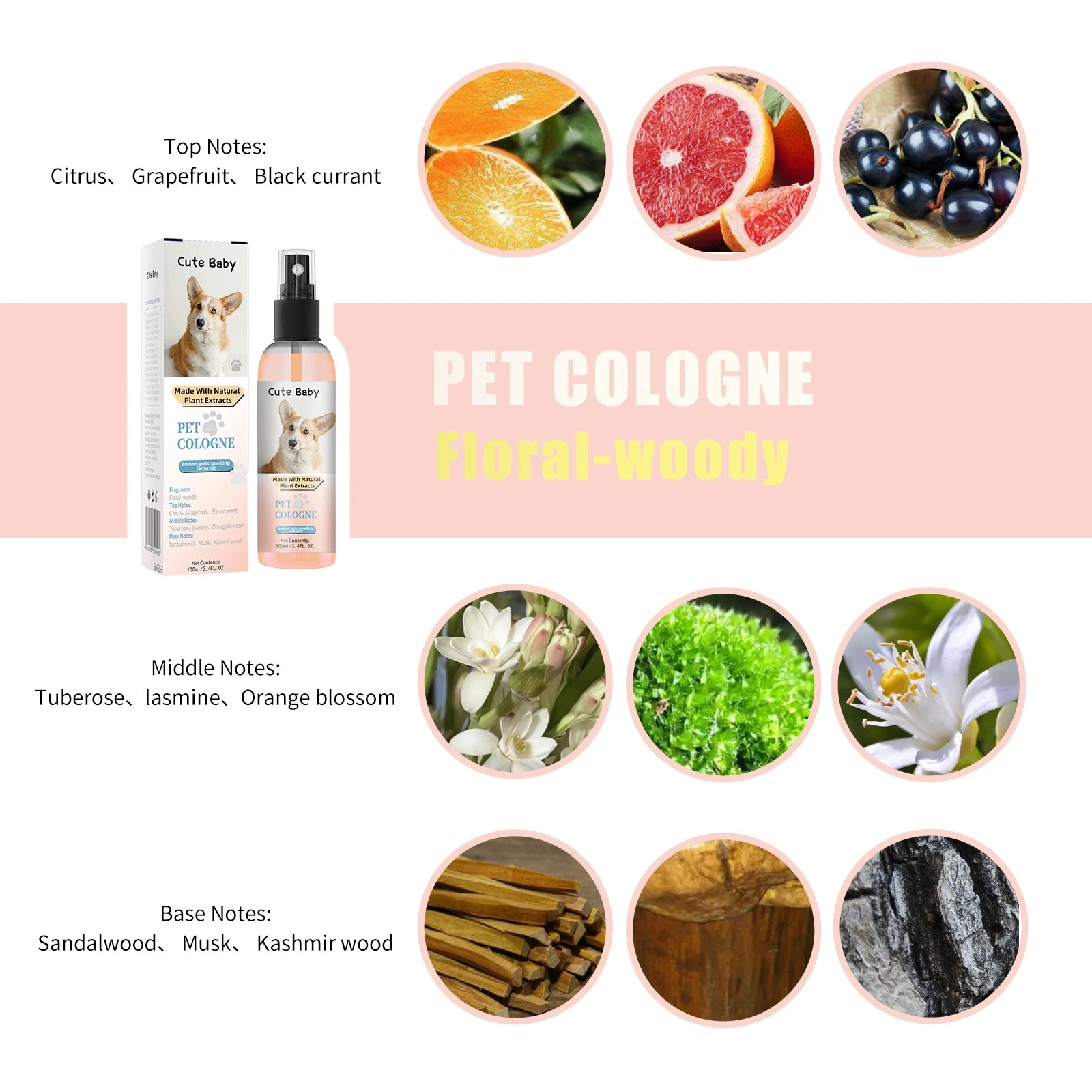 Premium Grooming Spray Perfume For Dogs - Dog Cologne Spray Long Lasting