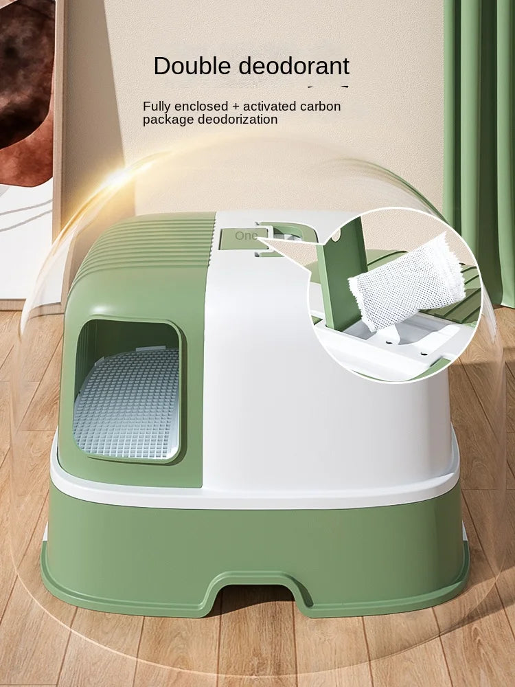 Cat Litter Box Fully Enclosed Oversized