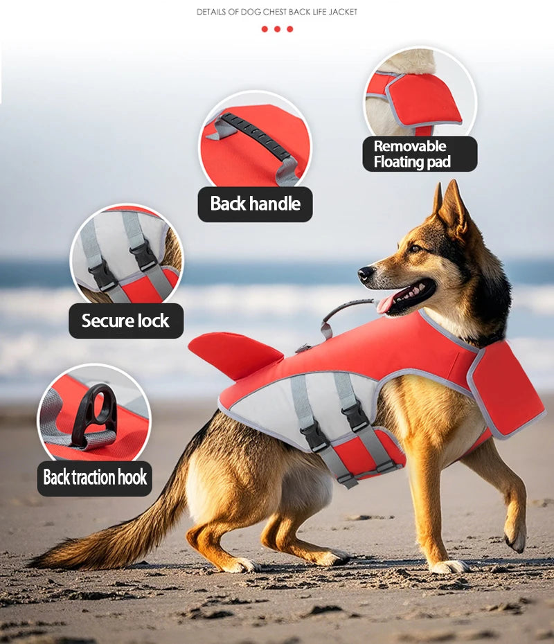 Pet Swimming Life Jacket Safety Vest for Dog Adjustable