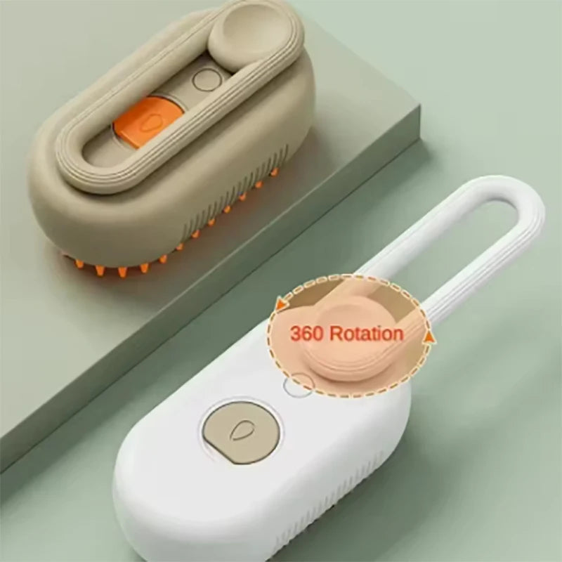 Pet hair cleaning comb steam pet brush bath massage