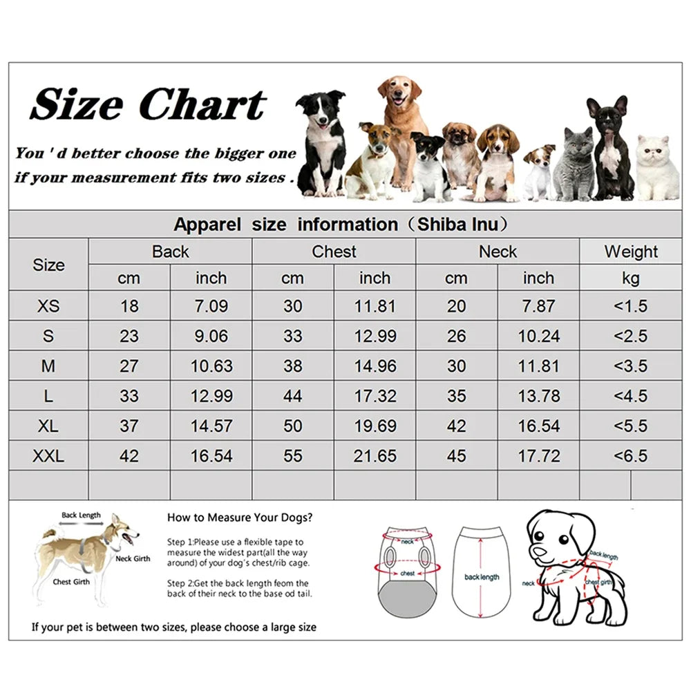Thicken Hoodie Dog Coat for Small Medium Dogs