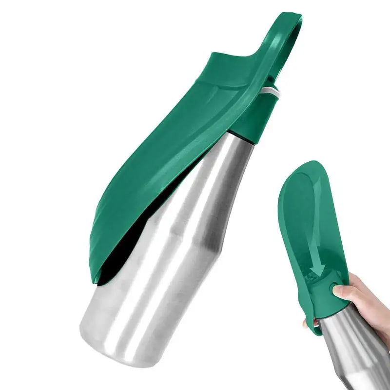 Dog Water Bottle 27oz Stainless Steel Travel Water Dispenser