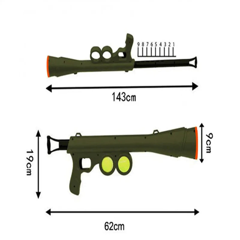 Pet Dog Tennis Training  Shooting Gun Supplies Launcher Outdoor