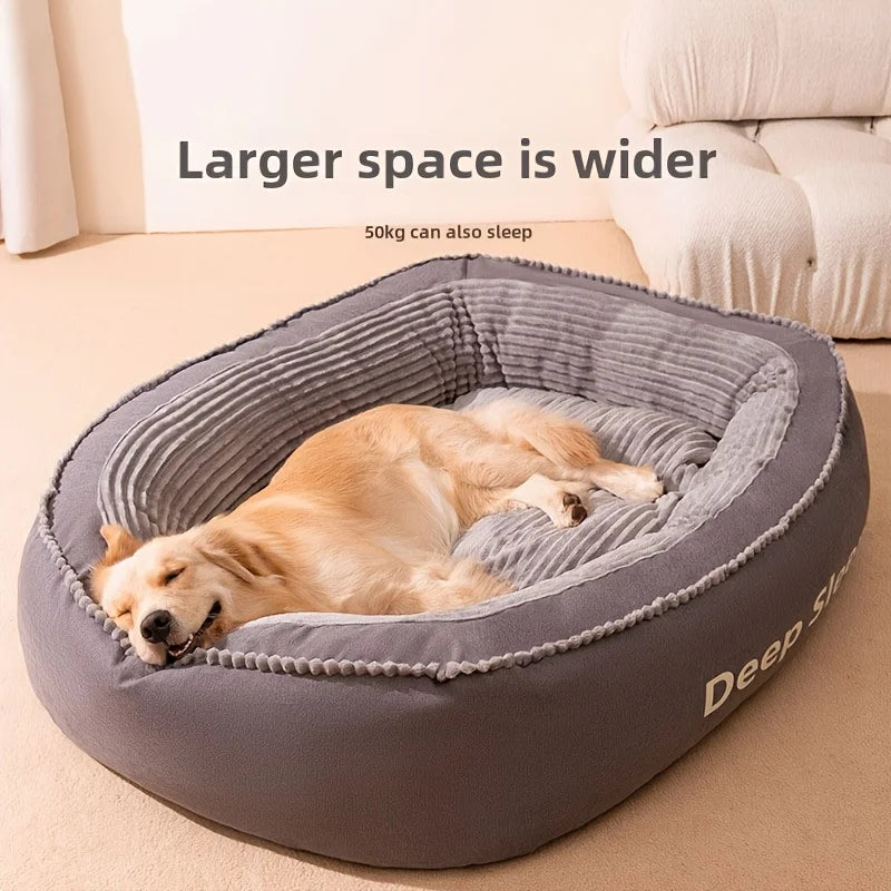 Pet Bed Comfortable Donut Round Soft Washable Dog Cat Cushion