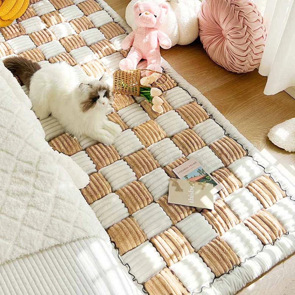Warm Scratchable Blanket, Anti-slip Washable Cushion