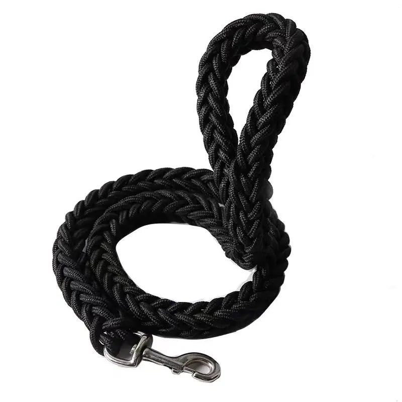 Large Dog Leash Nylon Braided Traction Rope Pet Walking Thick Hand Rope