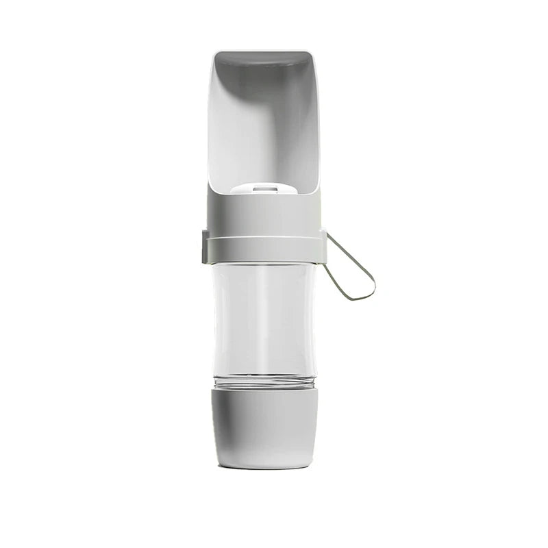 New Portable Two-In-One Foldable Pet Water Bottle with Food Container