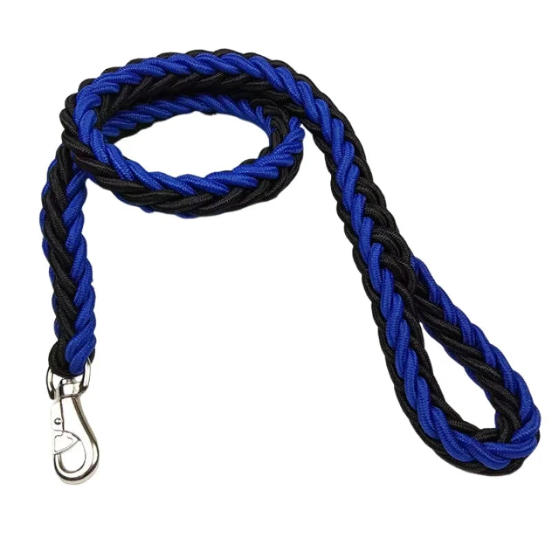 Large Dog Leash Nylon Braided Traction Rope Pet Walking Thick Hand Rope