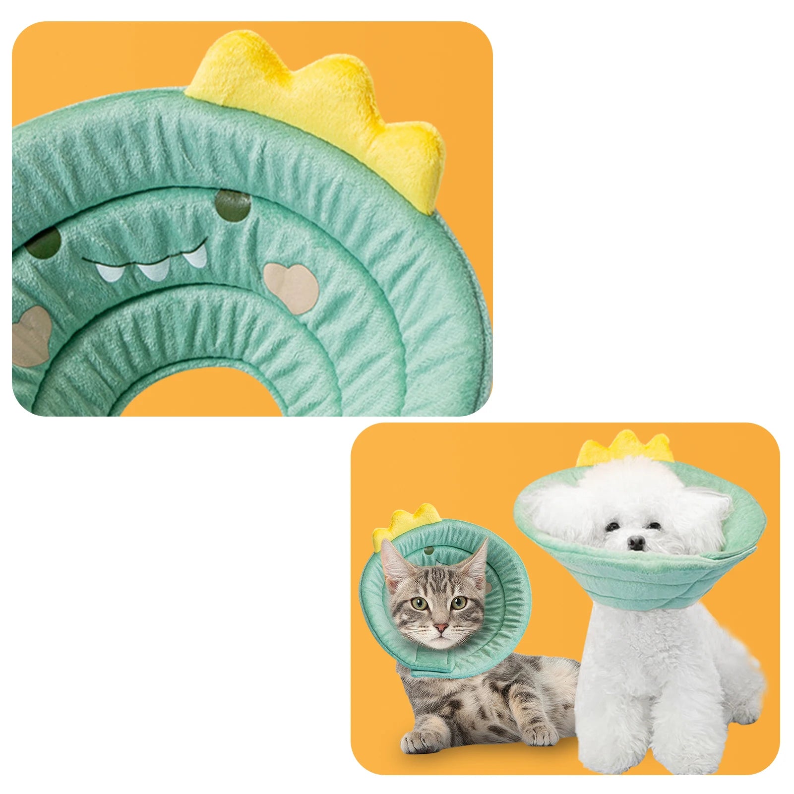 Cone Dinosaur Style Adjustable Multi-purpose Collar