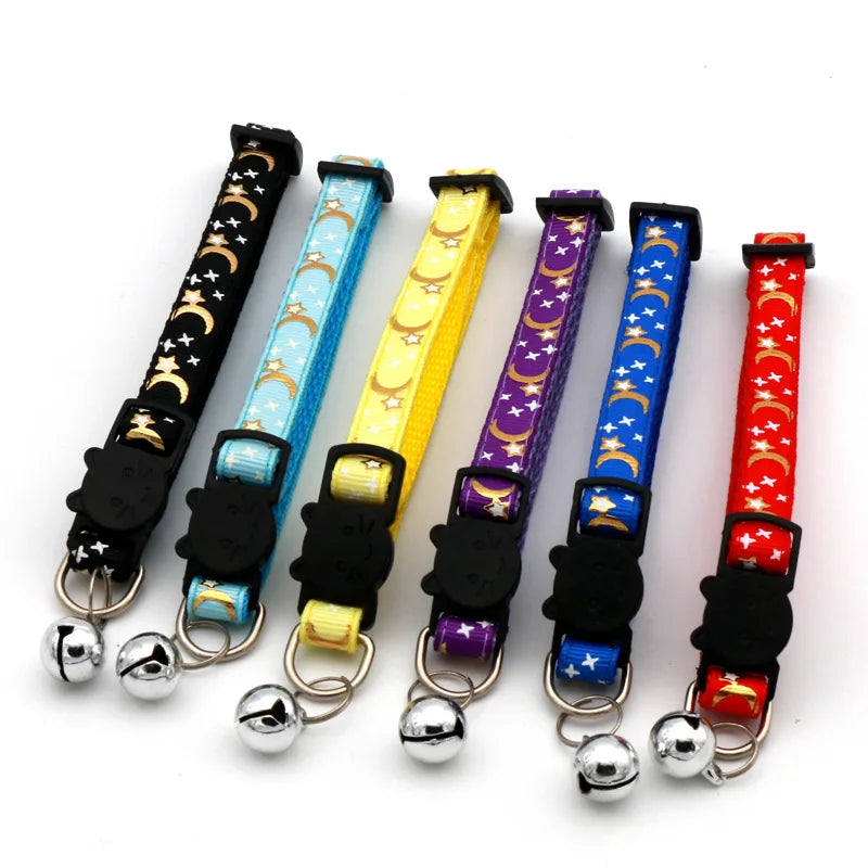 Dog Puppy Cat Kitten Collar Adjustable Safety Bell Ring Necklace