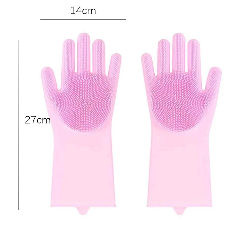 Pet Grooming Gloves Dog Cat Bathing Shampoo Glove Sponge