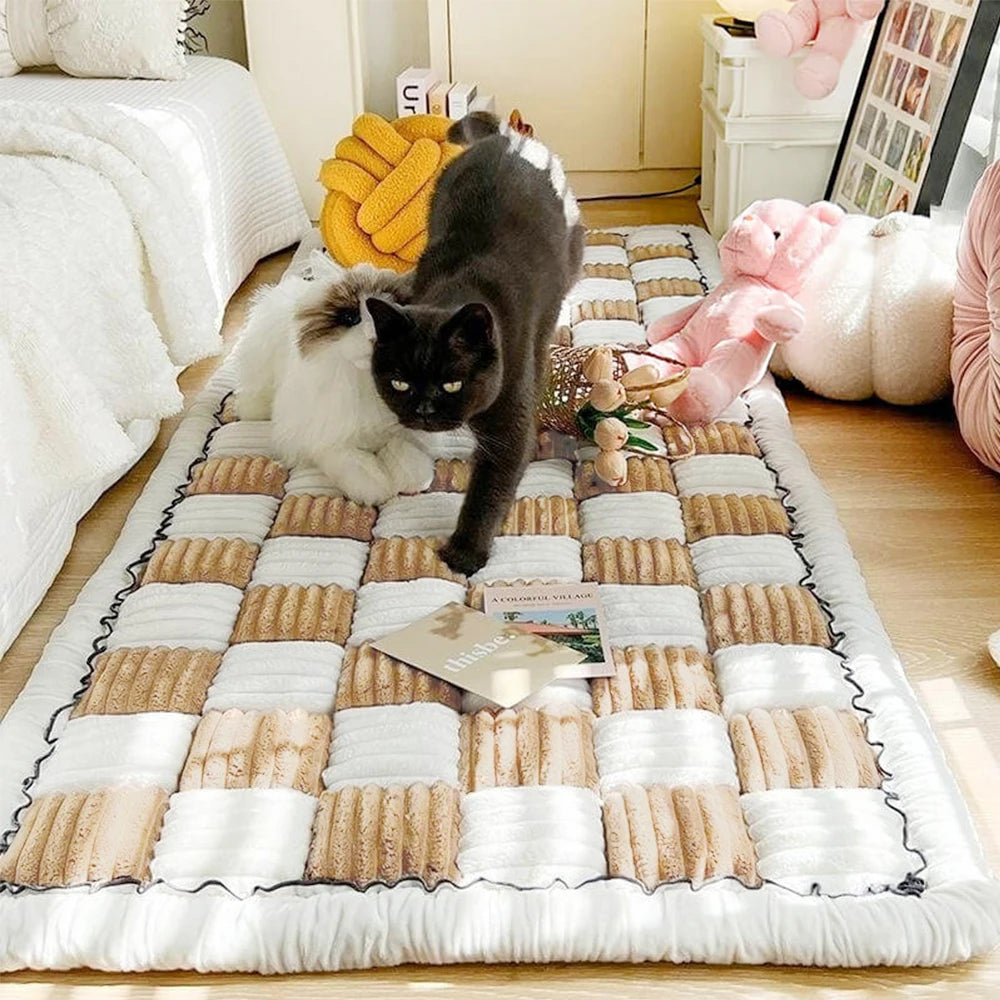 Warm Scratchable Blanket, Anti-slip Washable Cushion