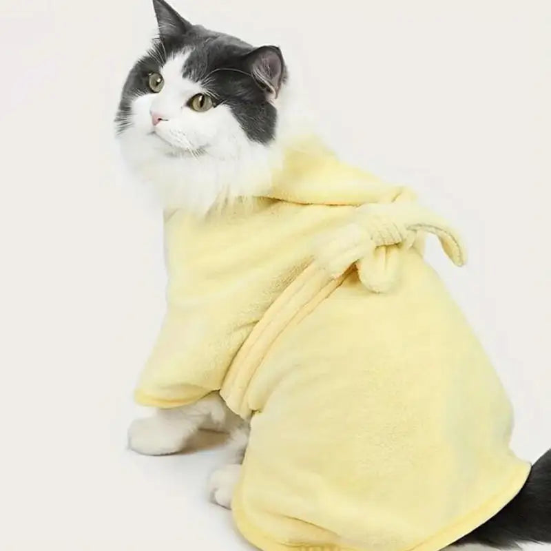 Bathrobes With Cap Soft Drying Bath For Cat Puppy .