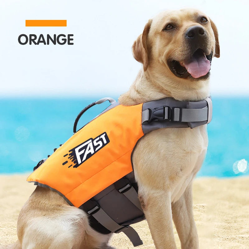 Pet Swimming Life Jacket Safety Vest for Dogs Adjustable Reflective