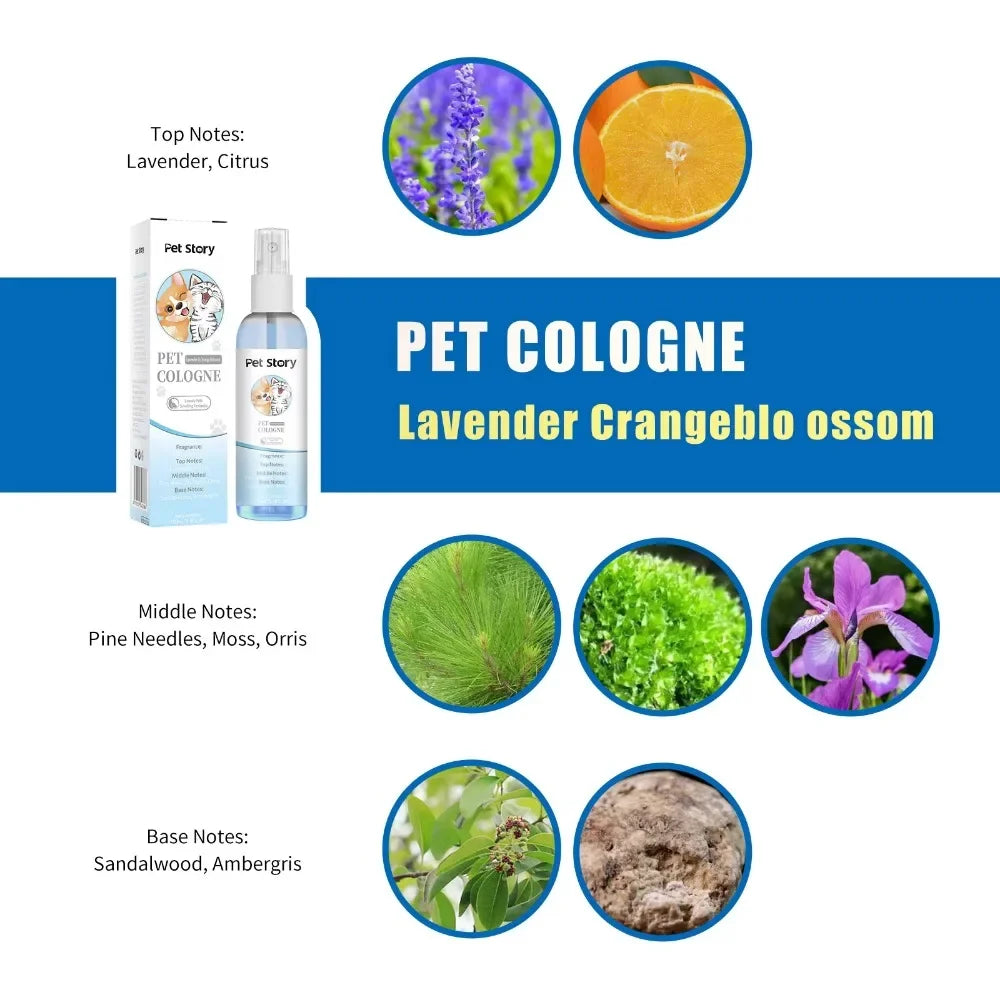 Premium Grooming Spray Perfume For Dogs - Dog Cologne Spray Long Lasting
