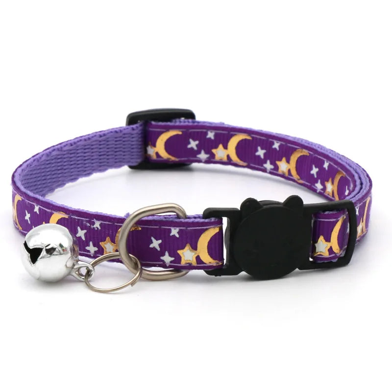 Dog Puppy Cat Kitten Collar Adjustable Safety Bell Ring Necklace
