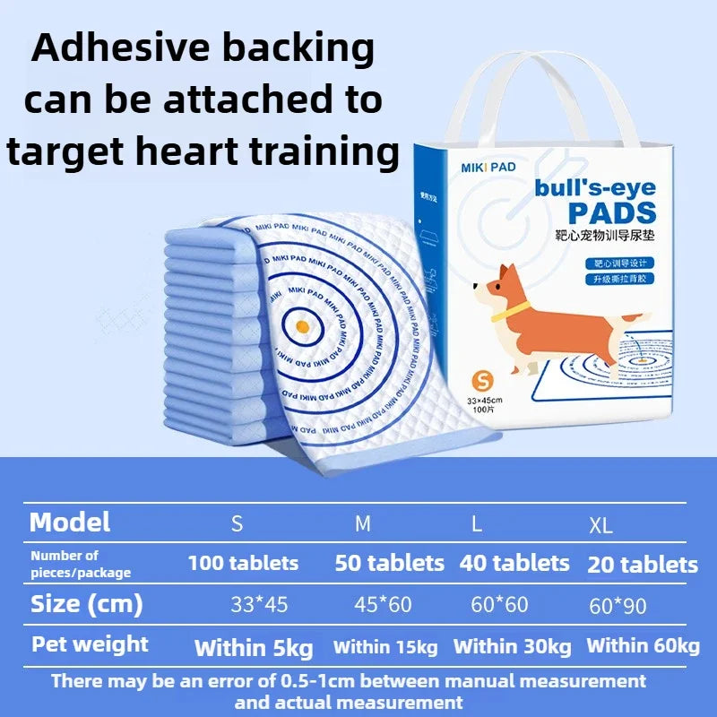 Disposable Dogs Pee Pads Bullseye Induces Urine Pad Guides Dog To Go To The Toilet