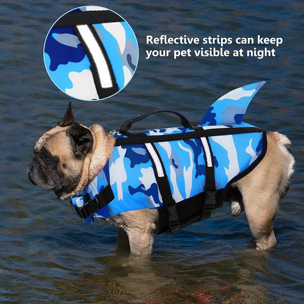 Pet Dog Life Jacket Vest Clothes Life Vest Collar Harness