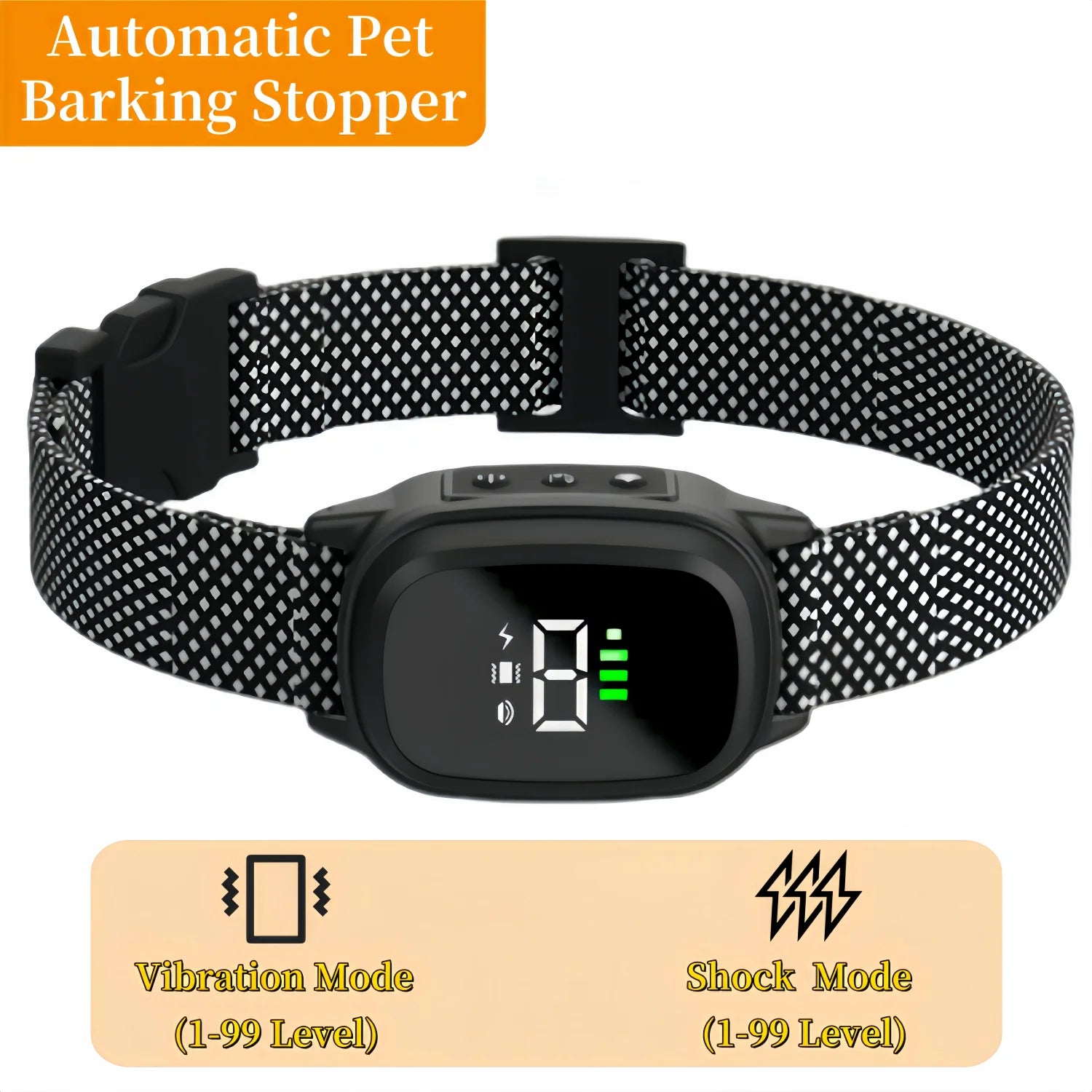 Waterproof Rechargeable Anti-Bark Collar For Dog Stop Barking