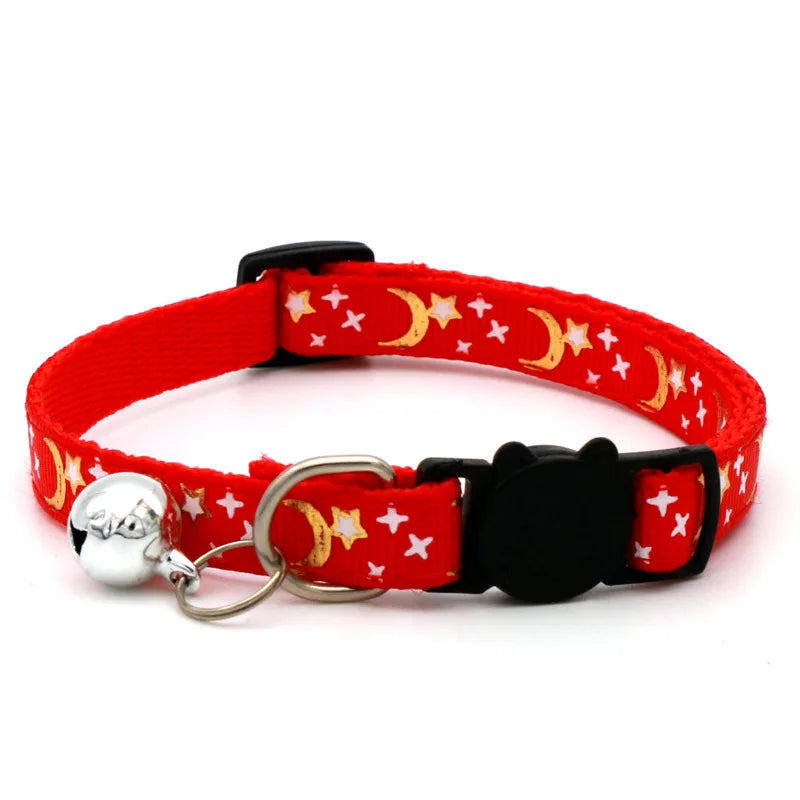 Dog Puppy Cat Kitten Collar Adjustable Safety Bell Ring Necklace
