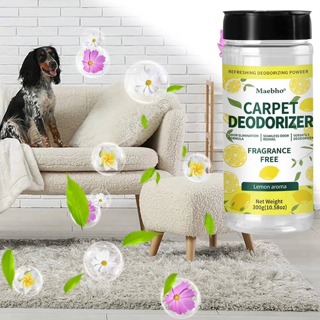 Carpet Deodorizing Powder Powerful Pet Smell Eliminator Urine Odor Dust Remover