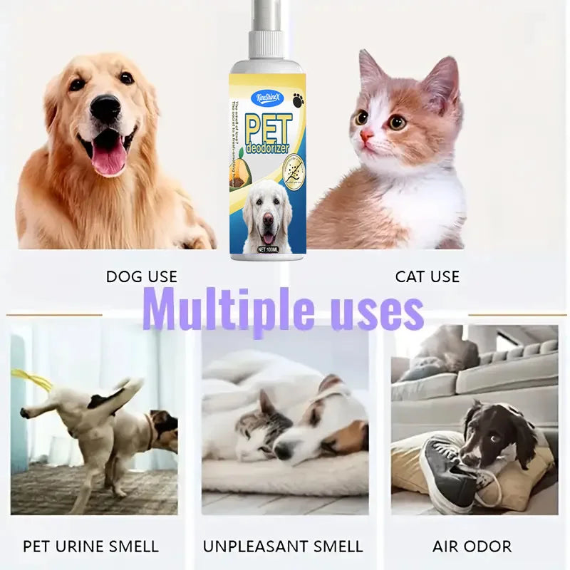 Pet Deodorizer - Eliminate odors - - Safe for pets - Suitable for cat litter boxes, kitchens, cars, bathrooms